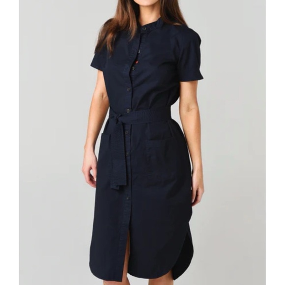 Sundry Tiny Heart Button Down Shirt Dress - Picture 1 of 11